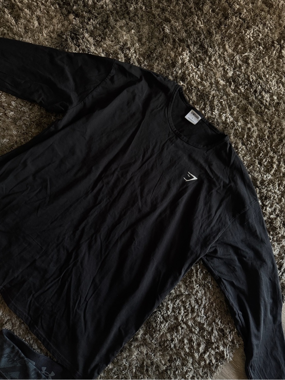 Gymshark Long Sleeve Crew Neck Shirt - Black